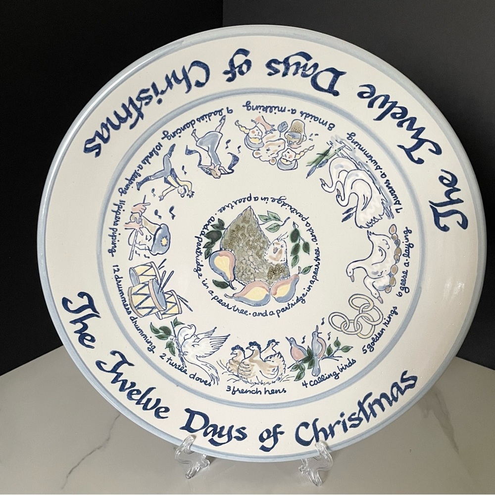 The Twelve Days of Christmas 13.5" Platter by Louisville Stoneware